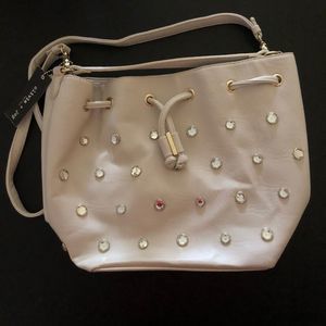 Olivia + Joy Purse Ivory Bucket Bag New